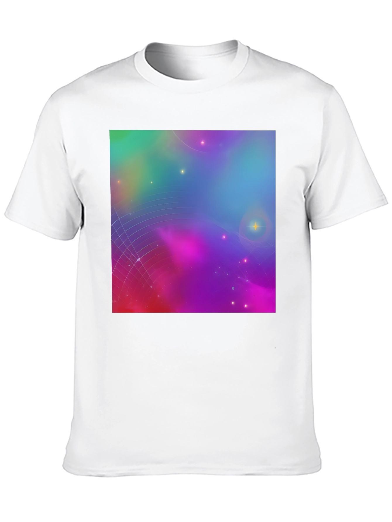 Galaxy Print Black Tee