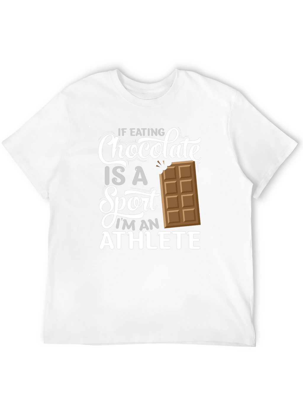 Chocolate Sport Athlete Black Graphic T-Shirt