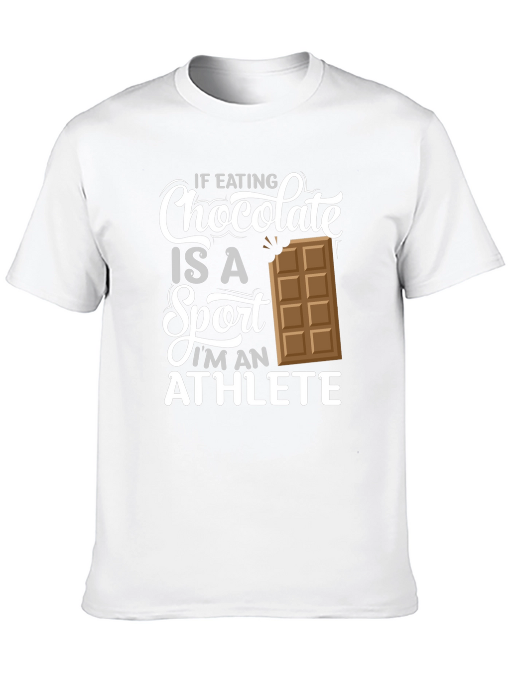 Chocolate Sport Athlete Black Graphic T-Shirt
