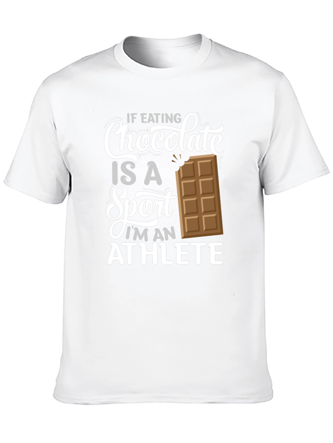 Chocolate Sport Athlete Black Graphic T-Shirt