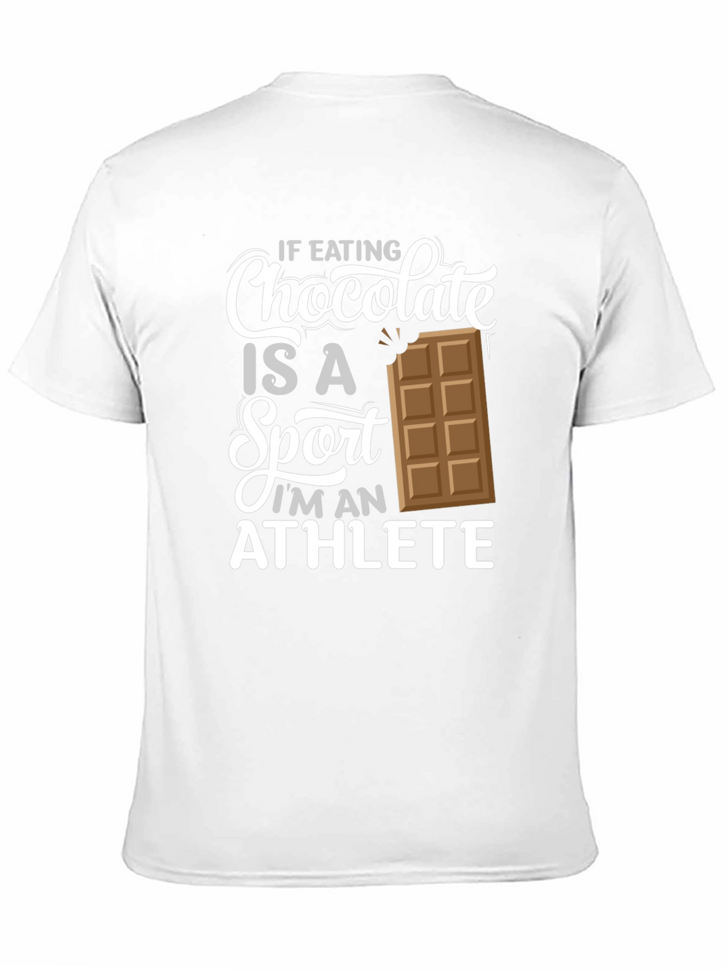 Chocolate Sport Athlete Black Graphic T-Shirt