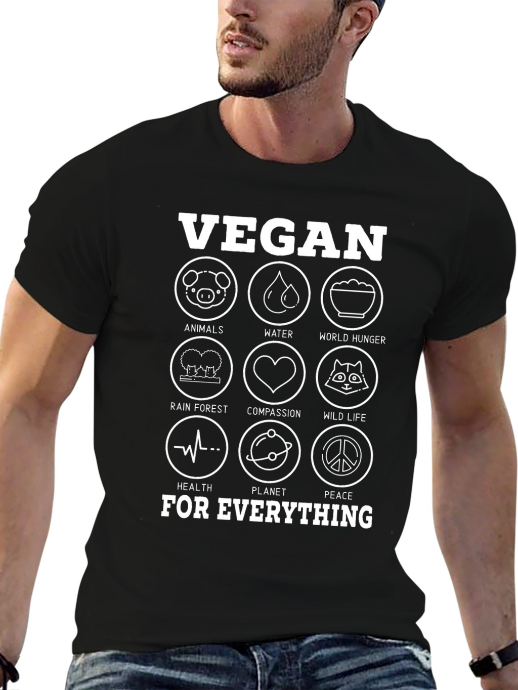 Vegan Cause T-Shirt Animals Compassion