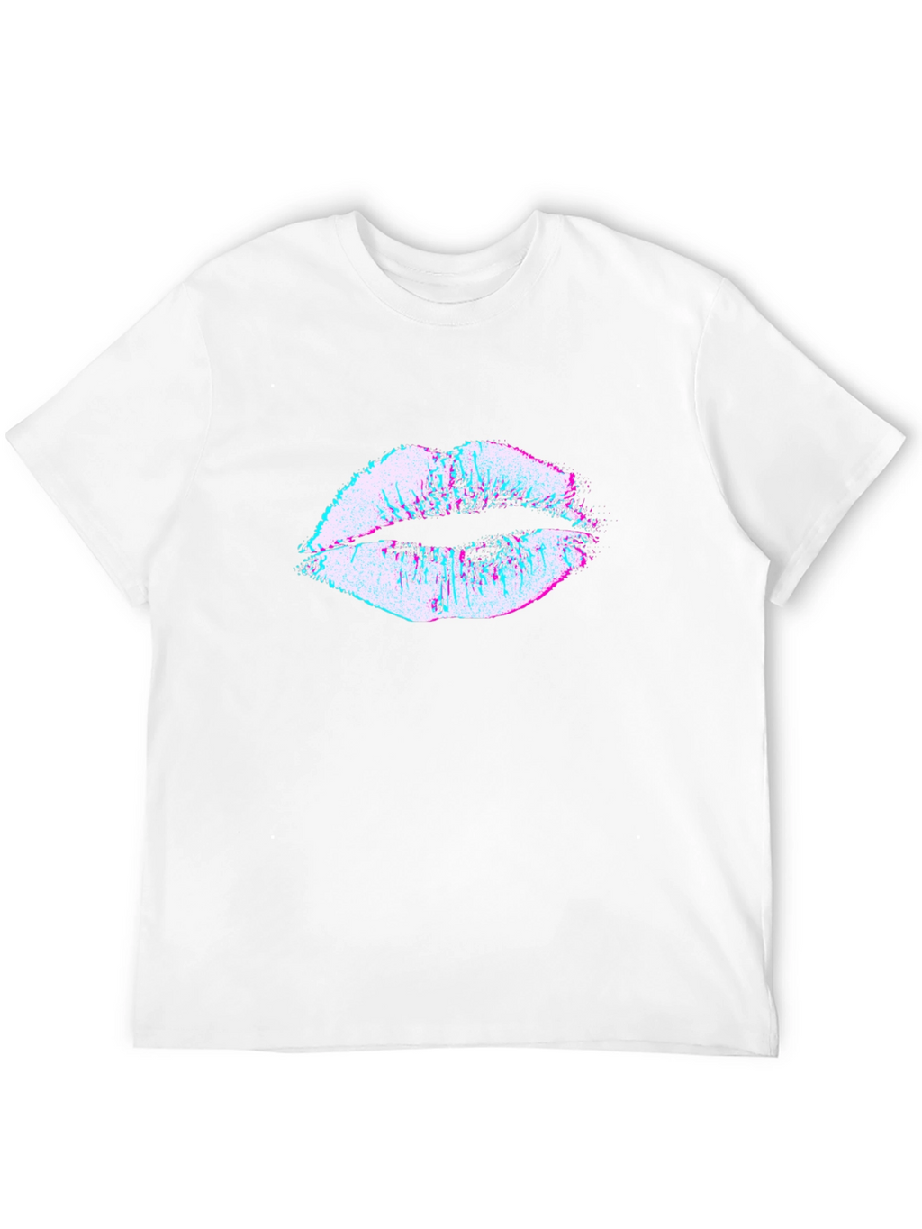 Abstract Lips Graphic T-Shirt - Trendy Design