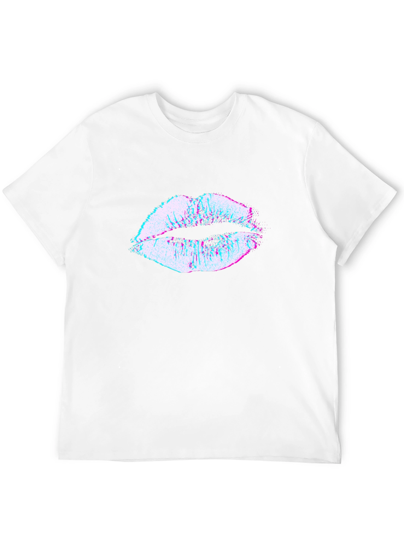 Abstract Lips Graphic T-Shirt - Trendy Design