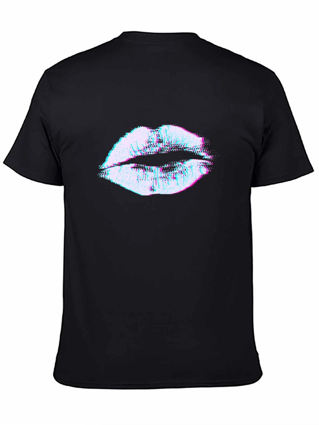 Abstract Lips Graphic T-Shirt - Trendy Design