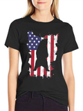 American Bear Graphic Tee - Patriotic Style