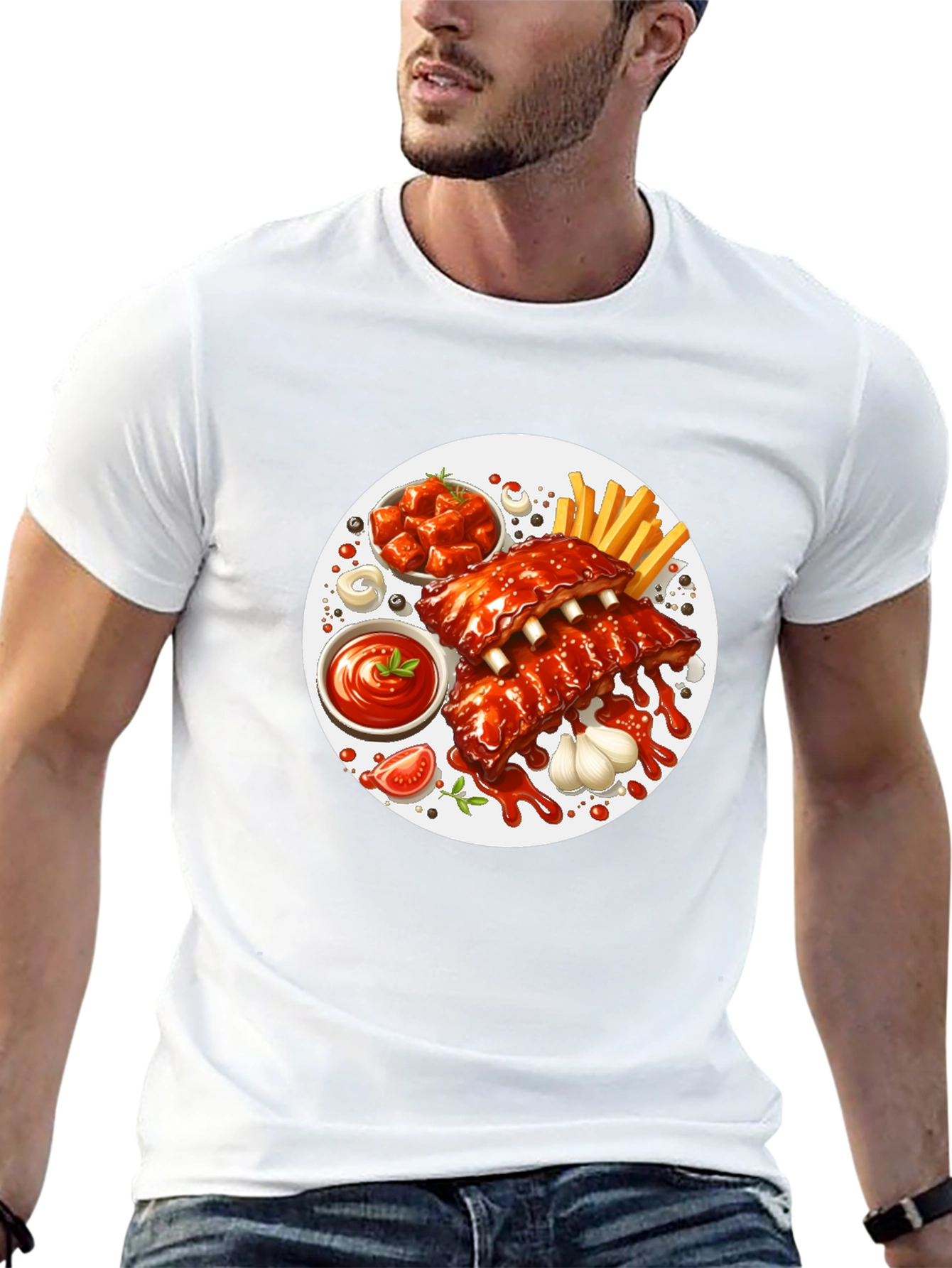 Ribs and Fries Graphic Tee