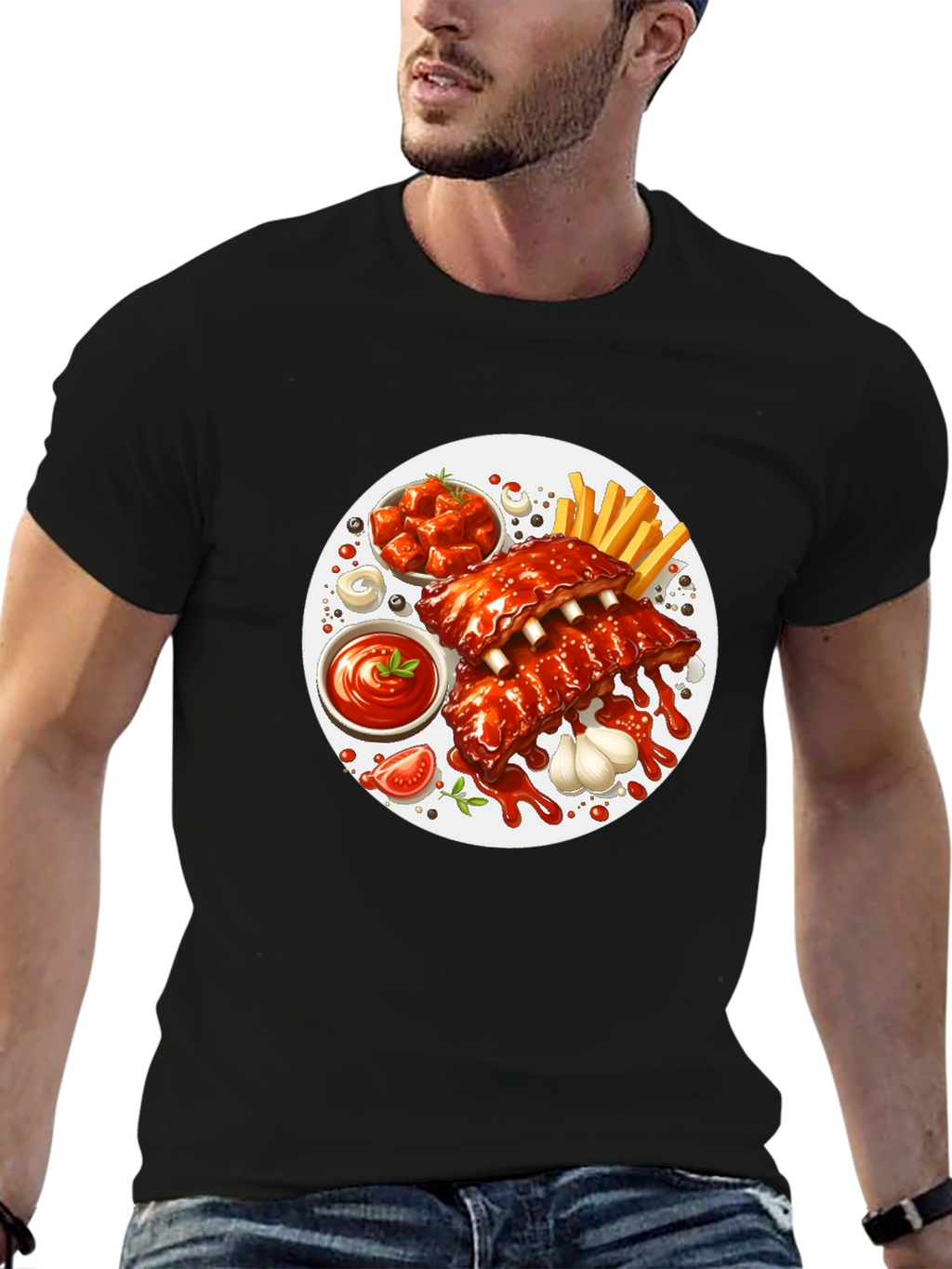 Ribs and Fries Graphic Tee