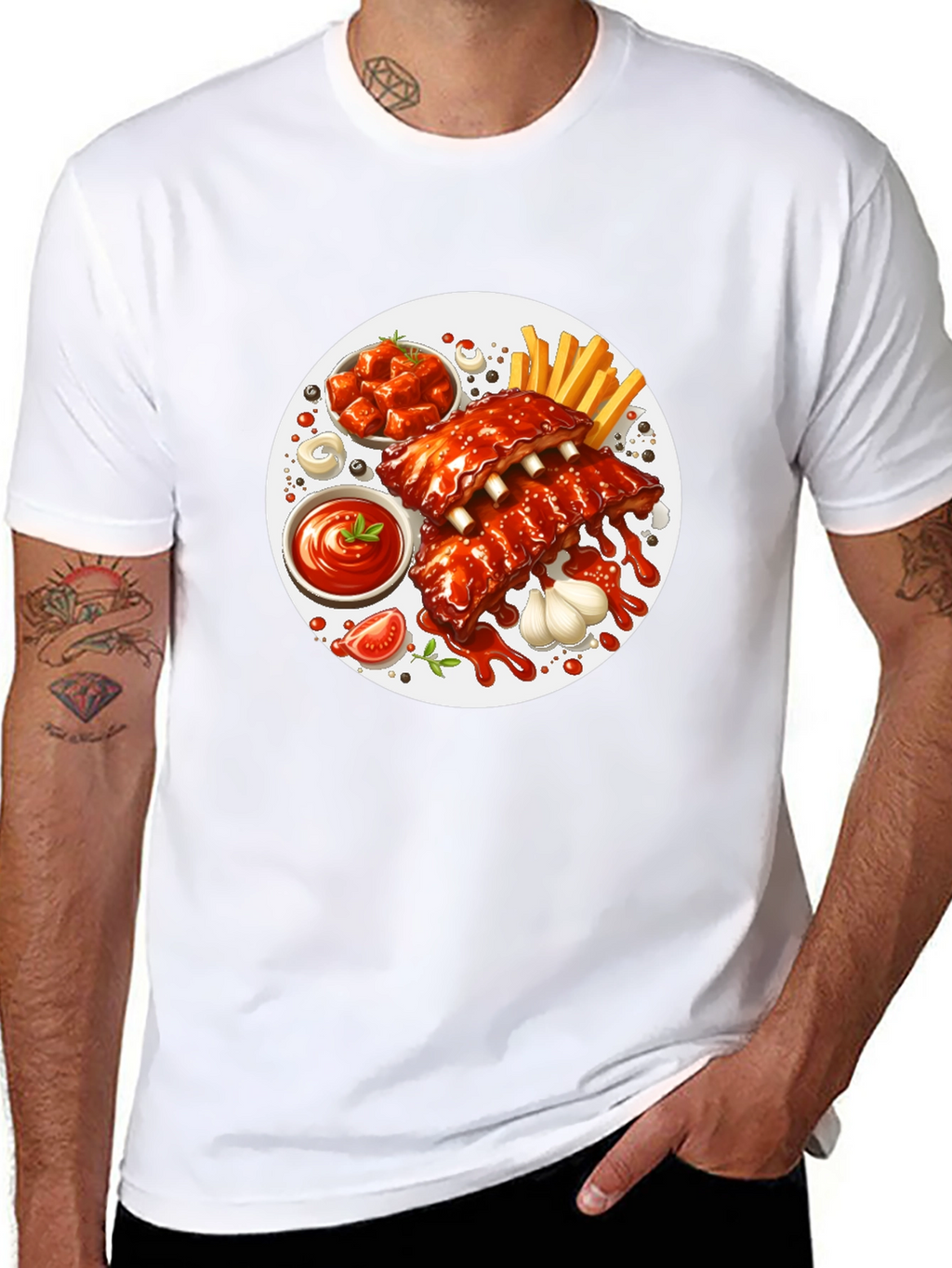 Ribs and Fries Graphic Tee