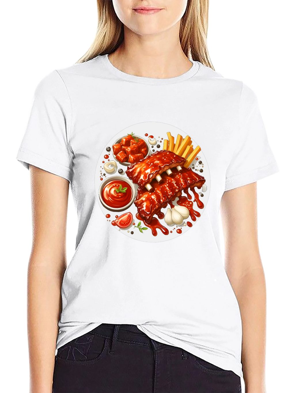 Ribs and Fries Graphic Tee