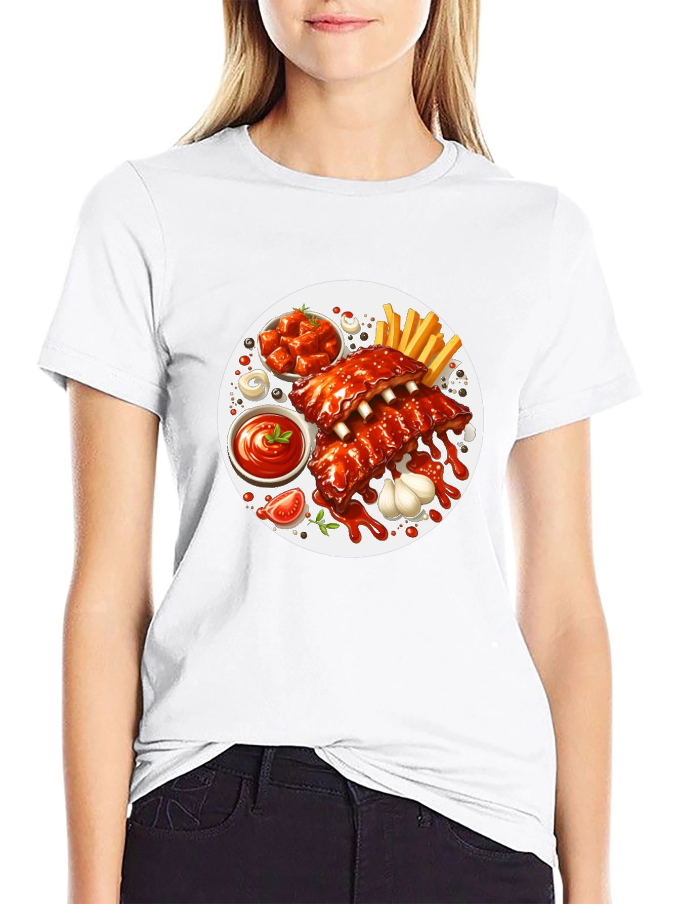 Ribs and Fries Graphic Tee