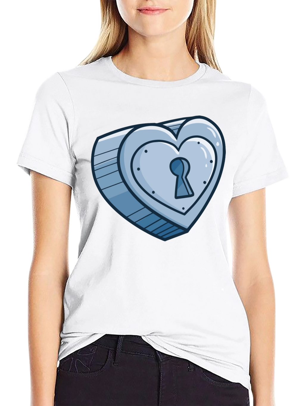 Heart Lock T-Shirt - Unique Graphic Tee