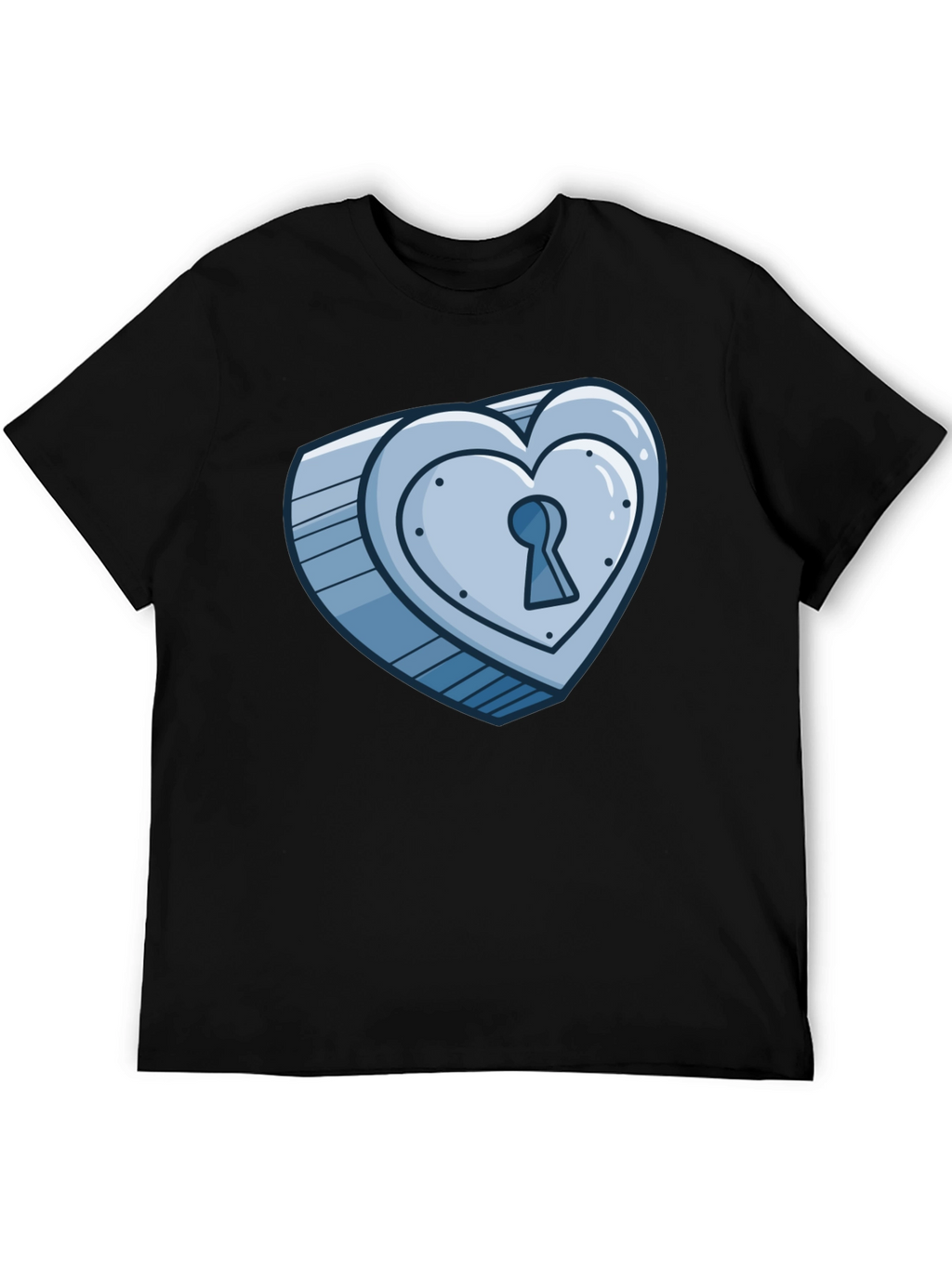 Heart Lock T-Shirt - Unique Graphic Tee