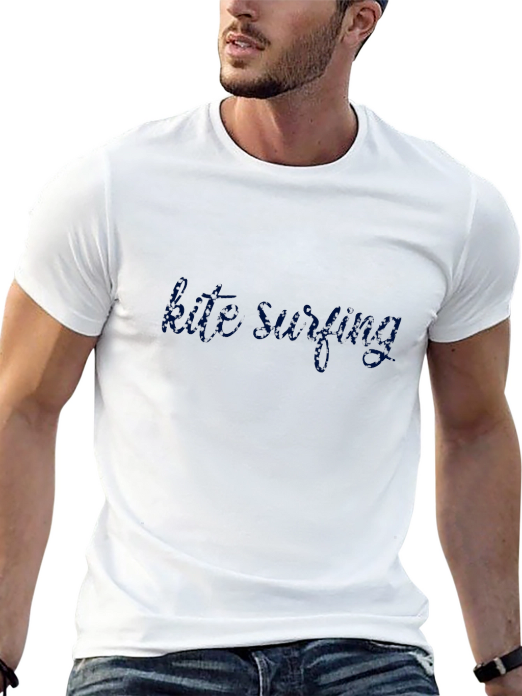 Kite Surfing Graphic Tee - Black