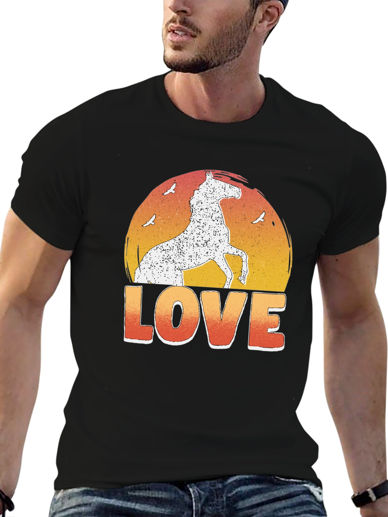 Horse Love Graphic T-Shirt - Equestrian Tee