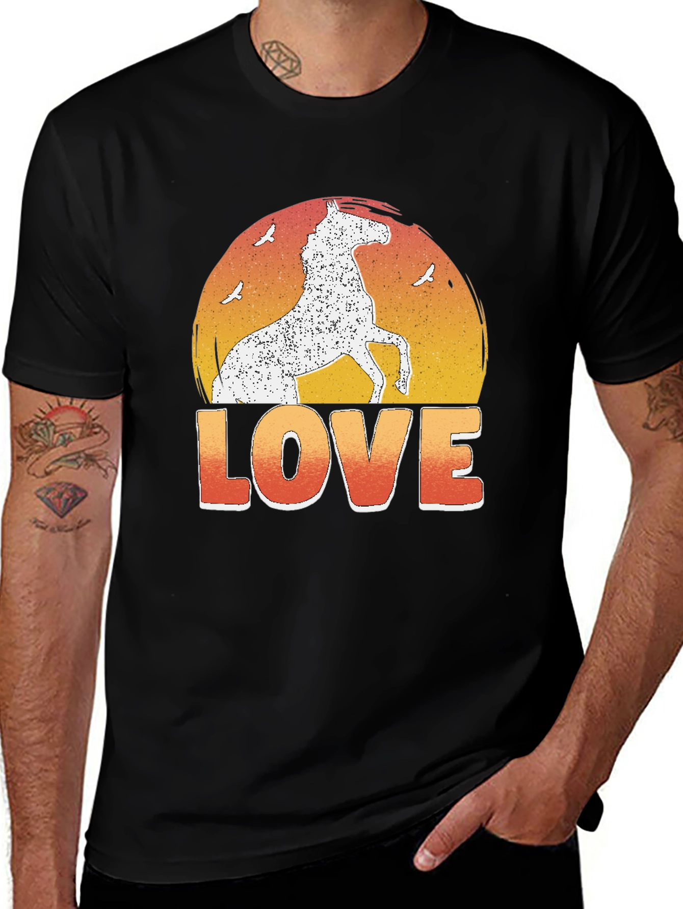 Horse Love Graphic T-Shirt - Equestrian Tee