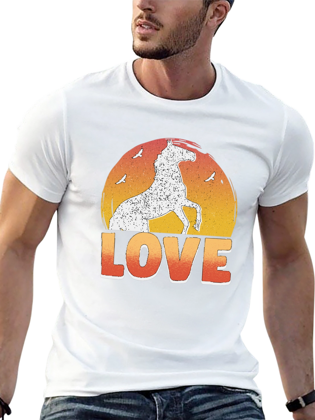 Horse Love Graphic T-Shirt - Equestrian Tee