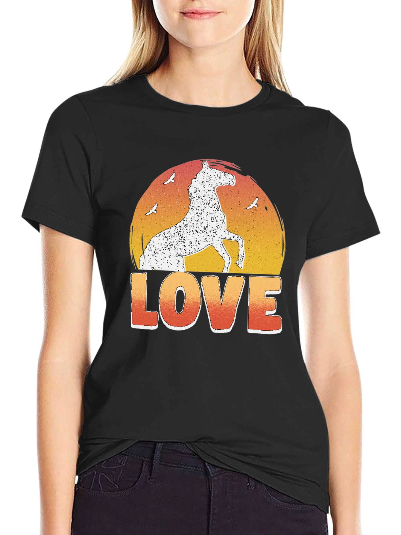 Horse Love Graphic T-Shirt - Equestrian Tee