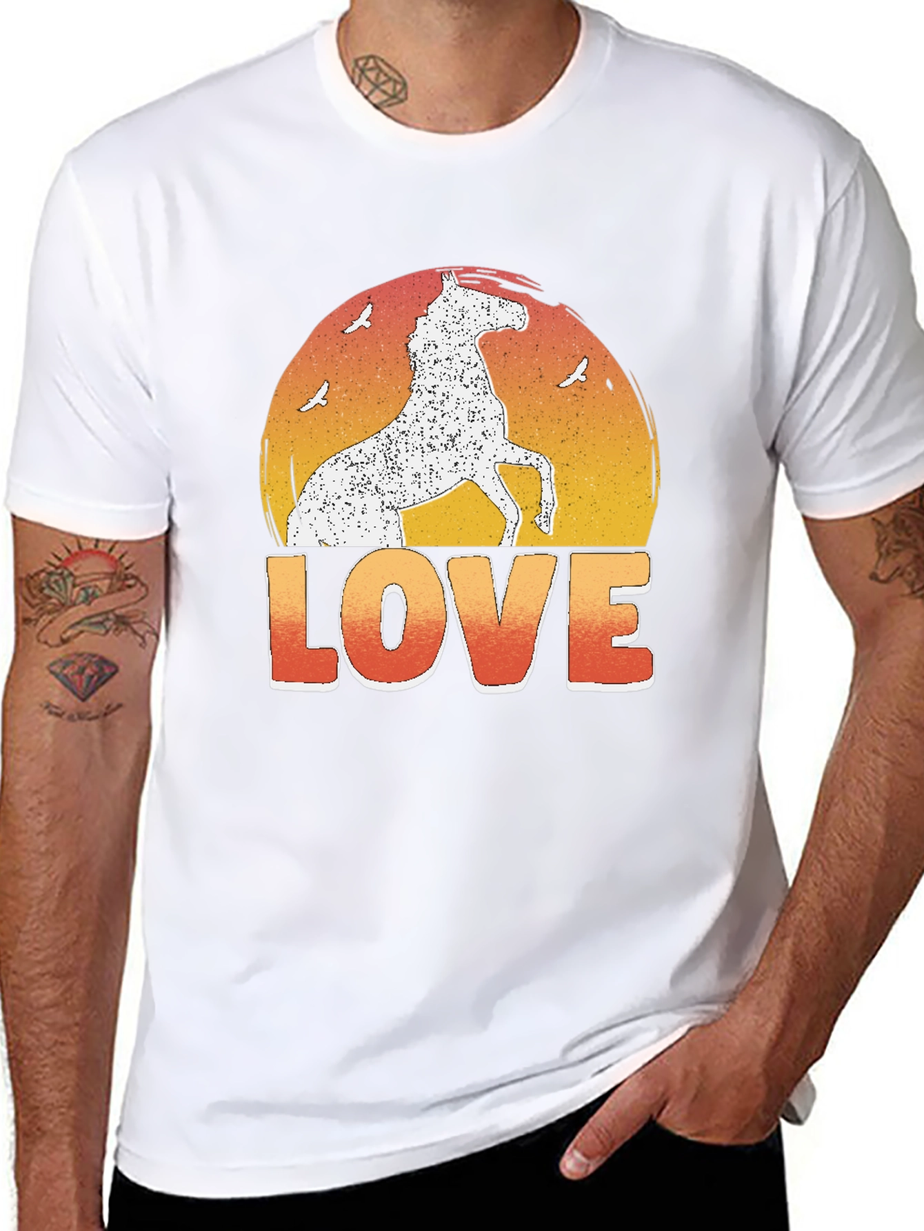 Horse Love Graphic T-Shirt - Equestrian Tee