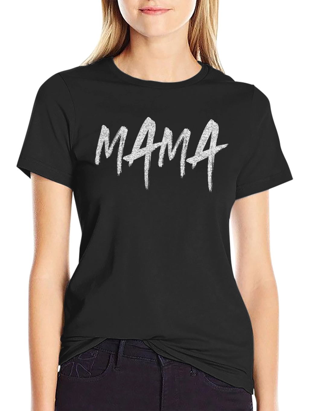 Mama Graphic Tee - Black Cotton Comfort T-Shirt