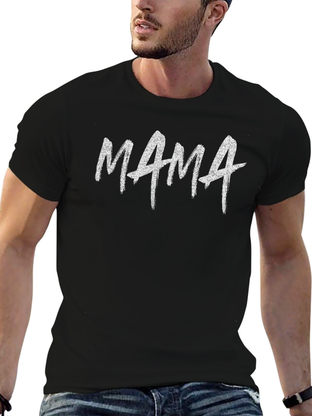 Mama Graphic Tee - Black Cotton Comfort T-Shirt