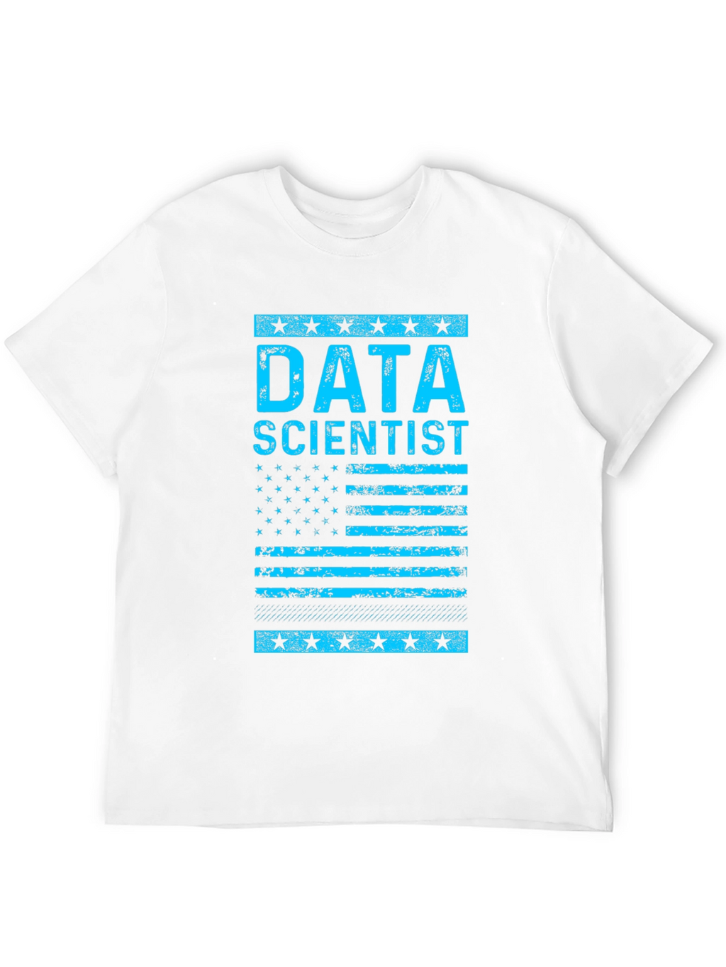 Data Scientist American Flag Black T-Shirt