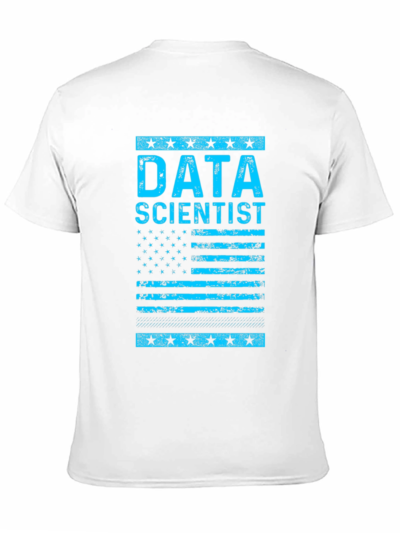 Data Scientist American Flag Black T-Shirt
