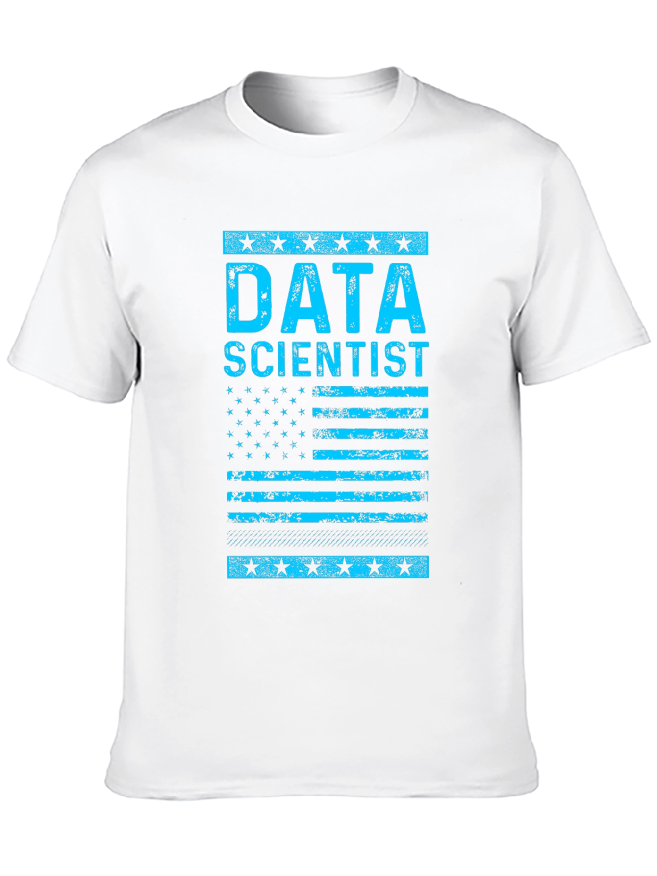 Data Scientist American Flag Black T-Shirt