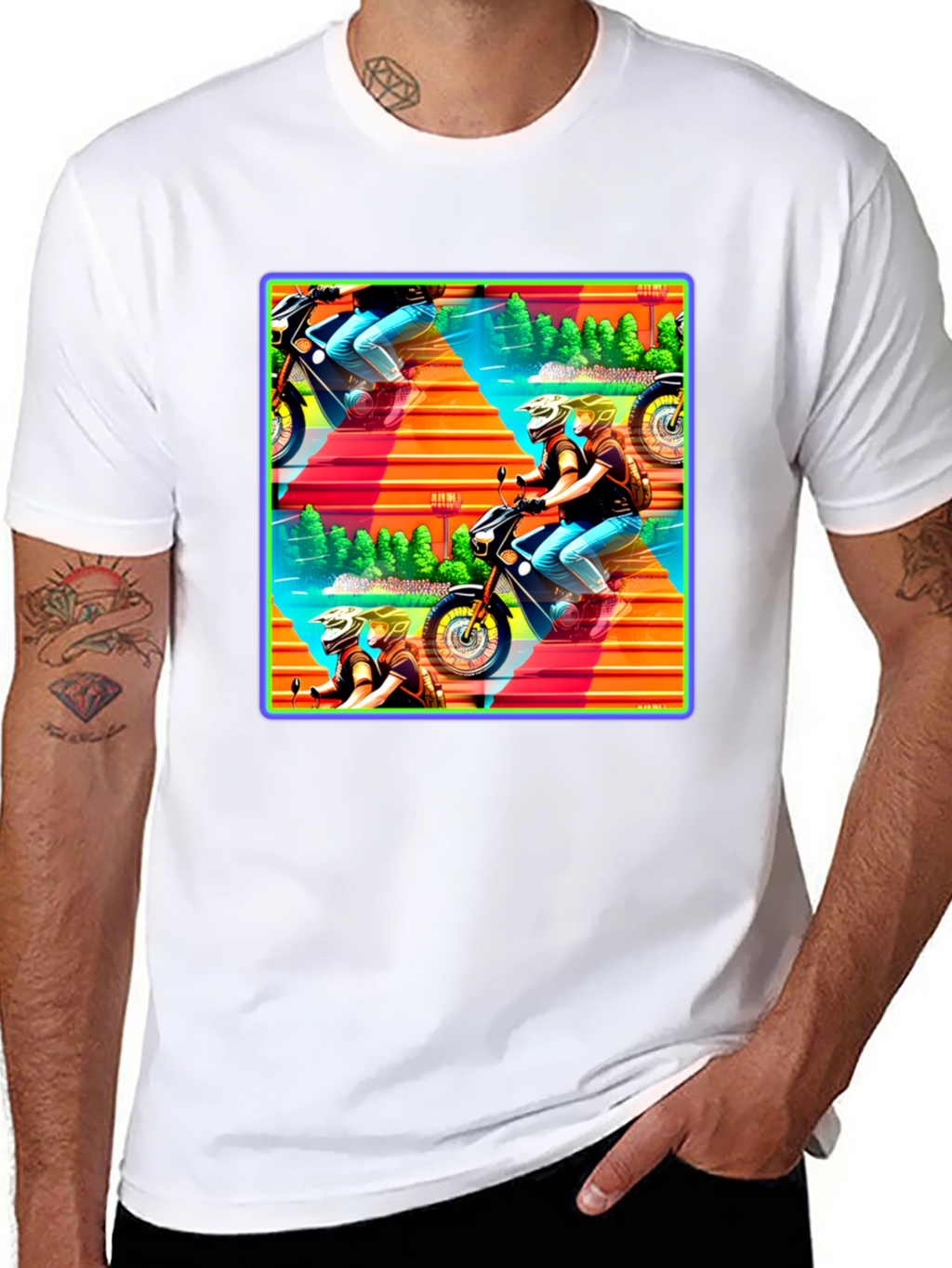 Motorcycle Adventure Graphic Tee