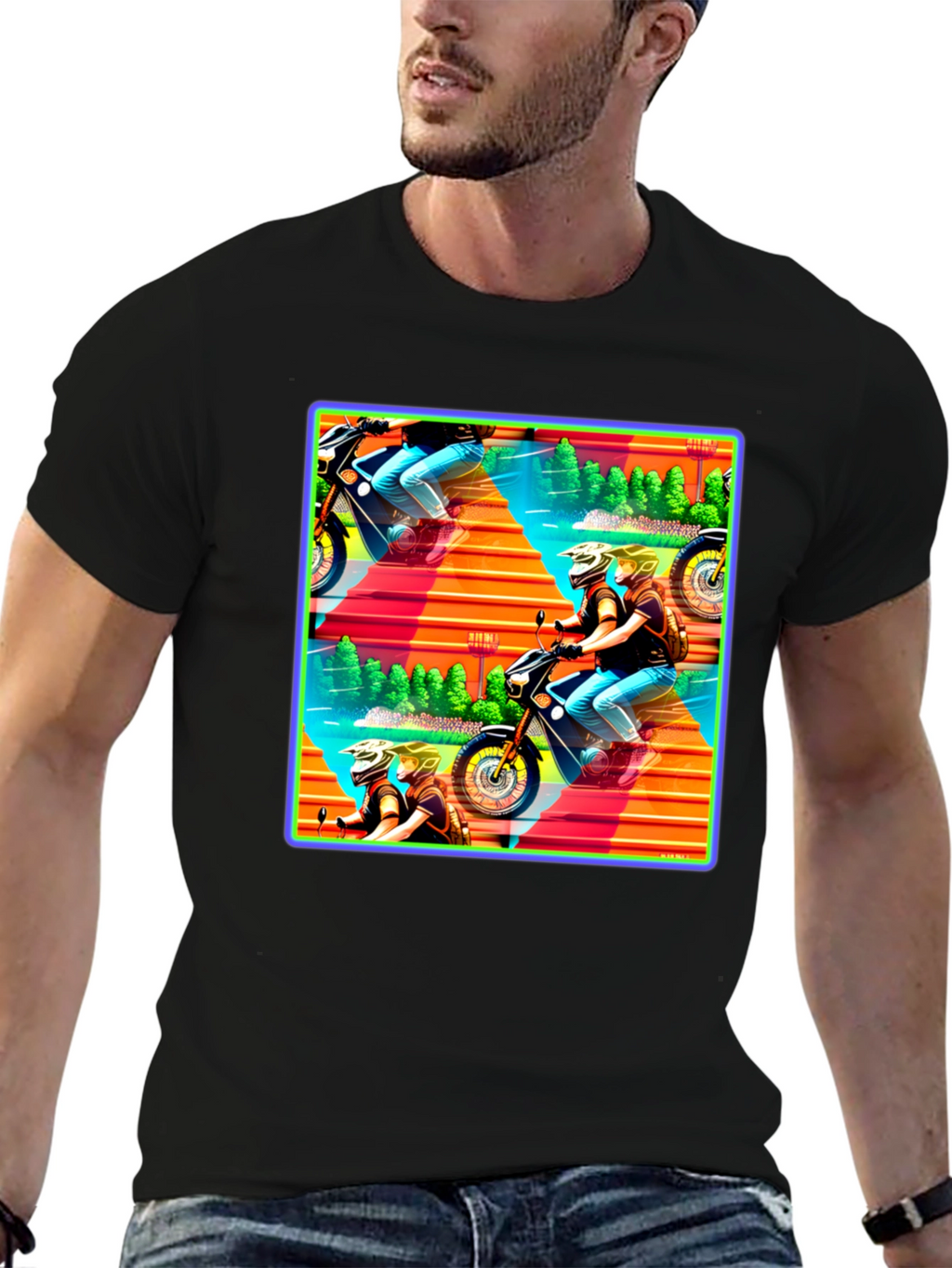 Motorcycle Adventure Graphic Tee