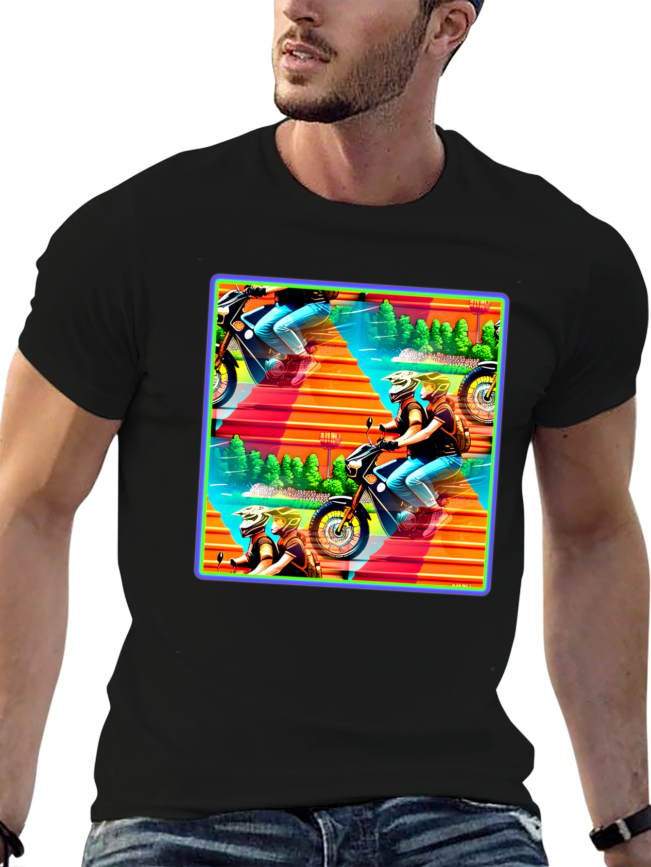Motorcycle Adventure Graphic Tee