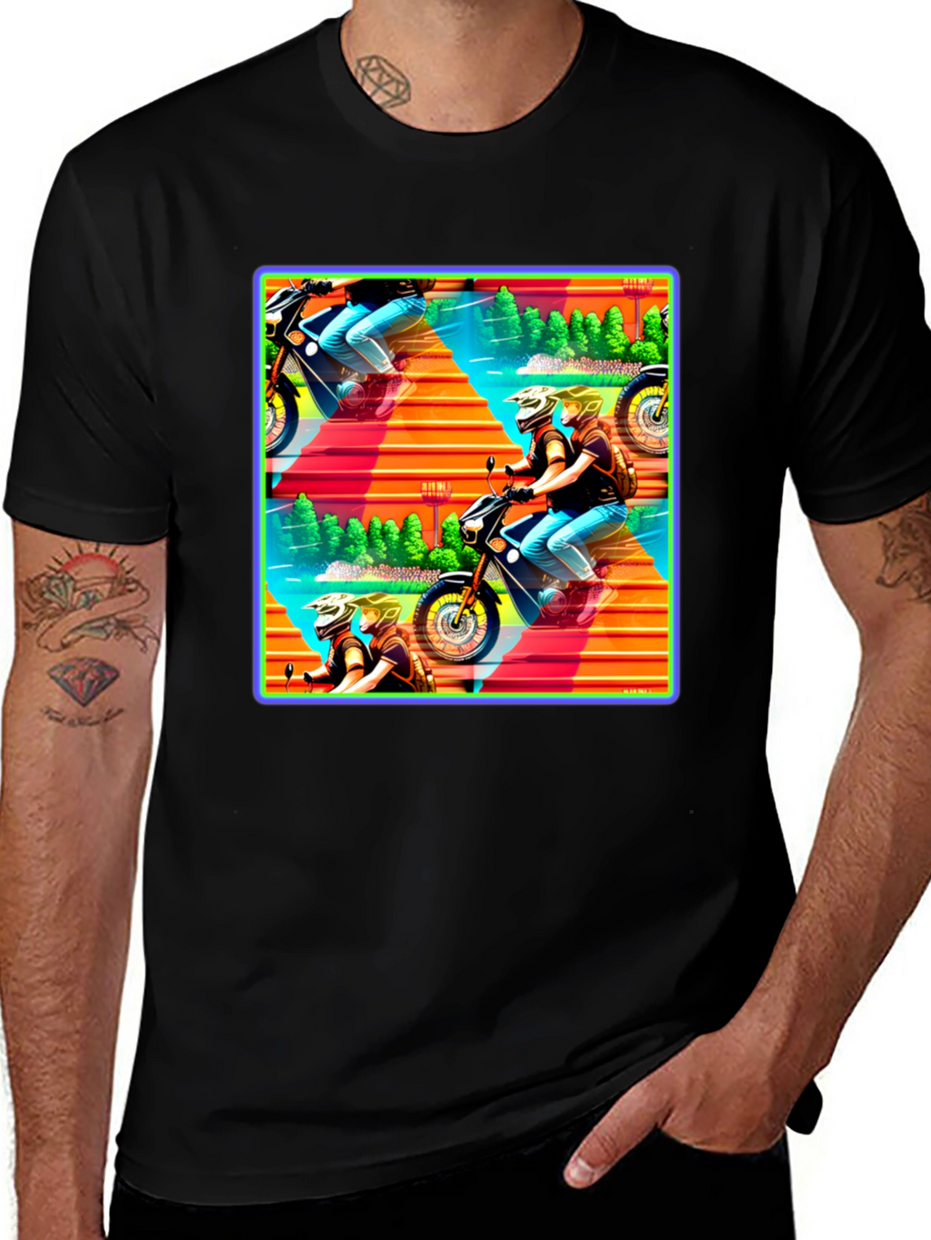 Motorcycle Adventure Graphic Tee