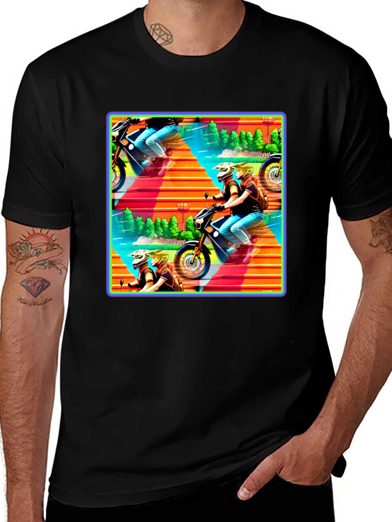 Motorcycle Adventure Graphic Tee