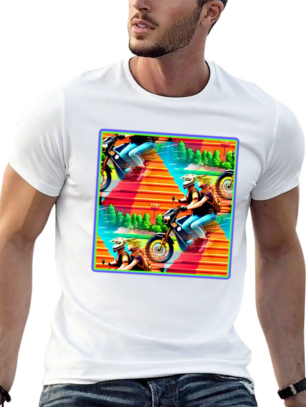 Motorcycle Adventure Graphic Tee
