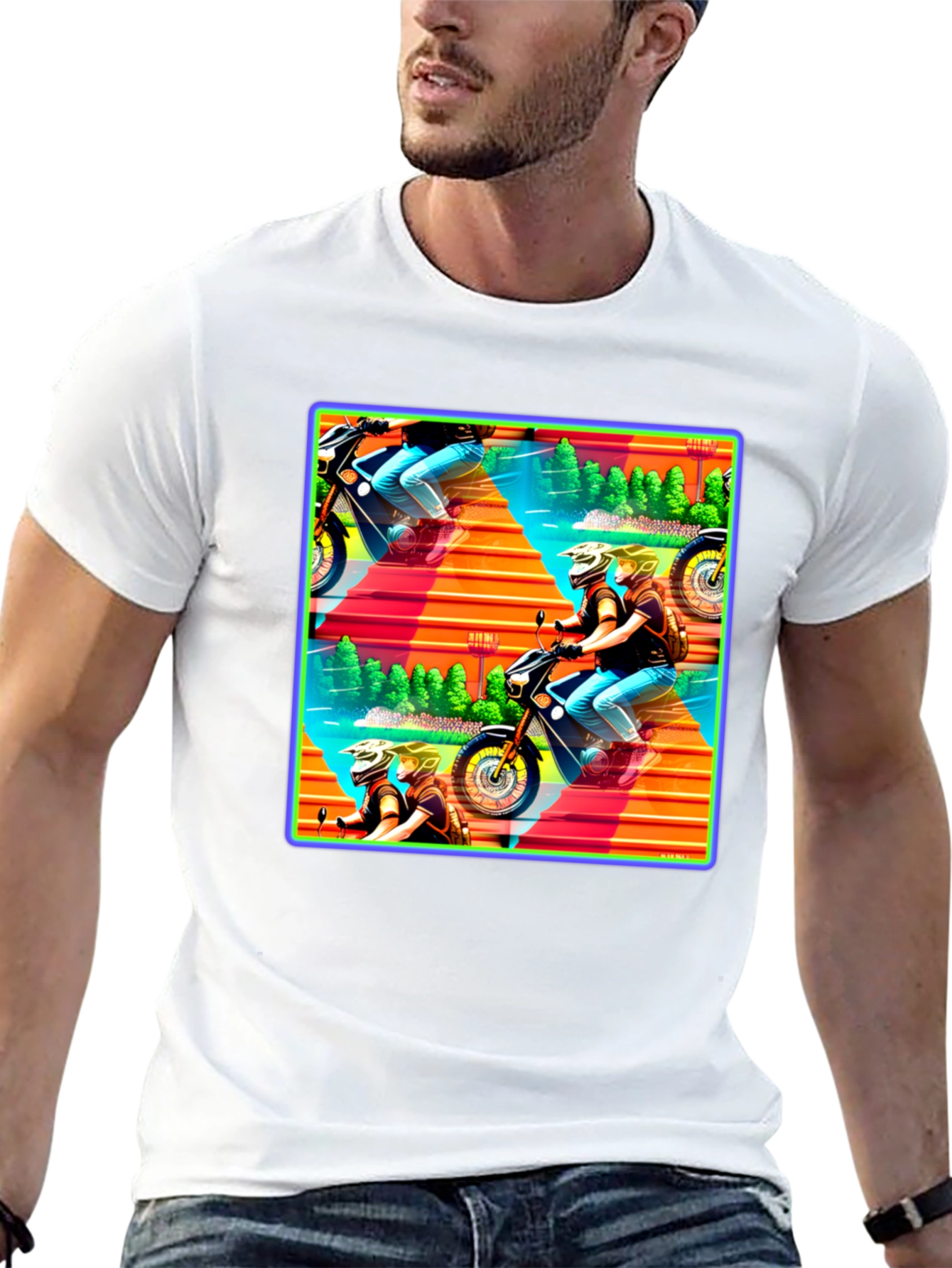 Motorcycle Adventure Graphic Tee