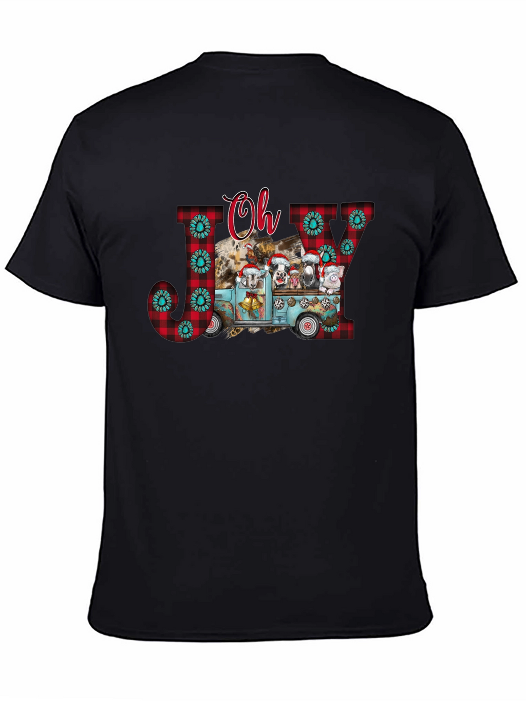 Oh Joy Farm Animal Christmas Truck T-Shirt