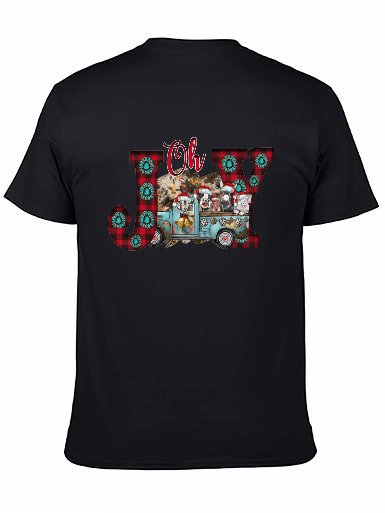 Oh Joy Farm Animal Christmas Truck T-Shirt