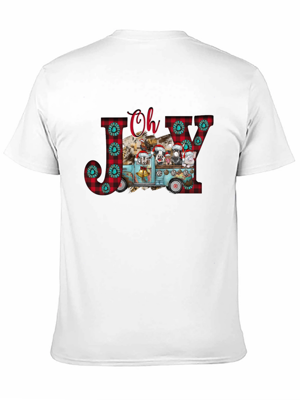 Oh Joy Farm Animal Christmas Truck T-Shirt