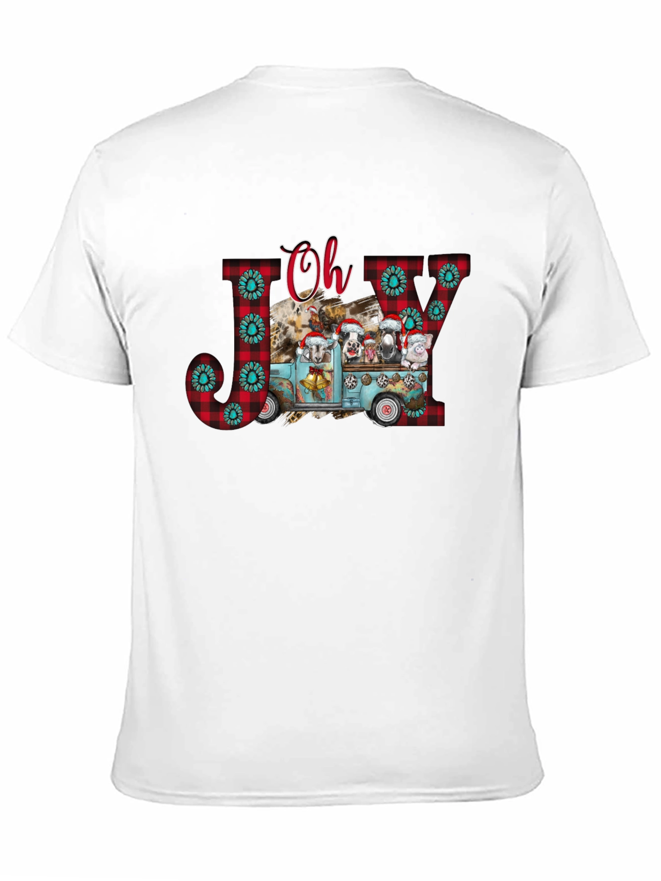 Oh Joy Farm Animal Christmas Truck T-Shirt
