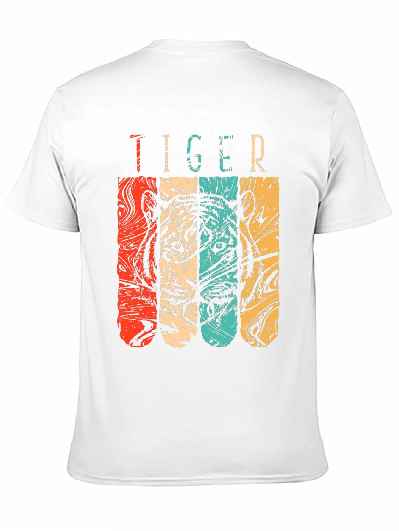 Retro Tiger Graphic Tee - Classic Black
