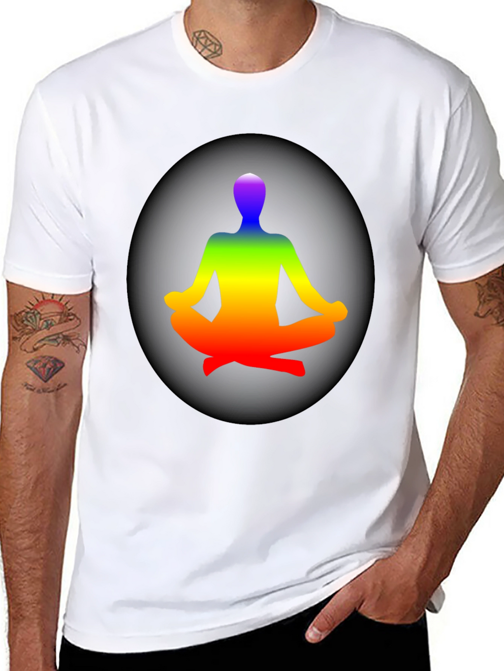 Rainbow Yoga Meditation T-Shirt
