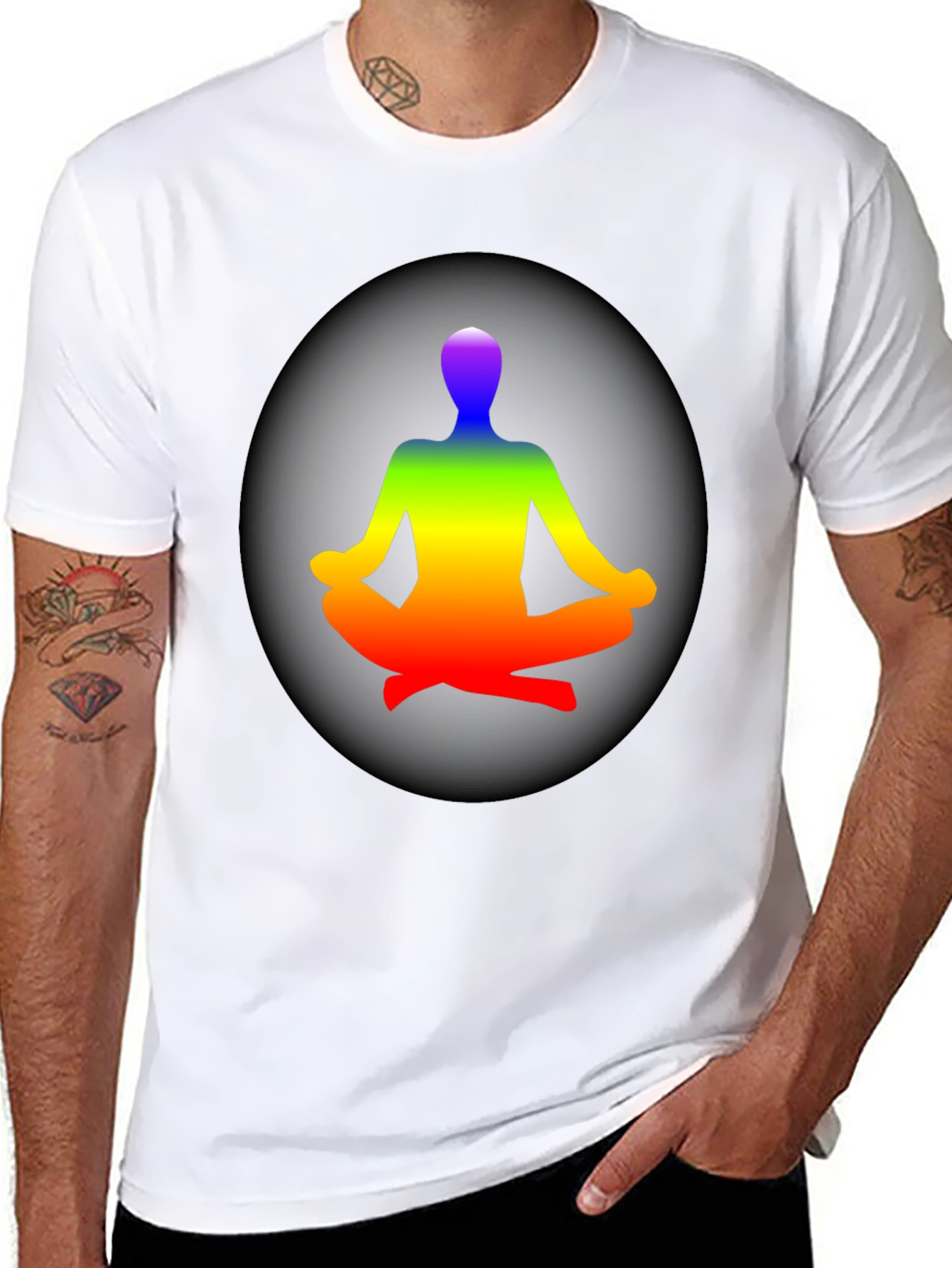 Rainbow Yoga Meditation T-Shirt
