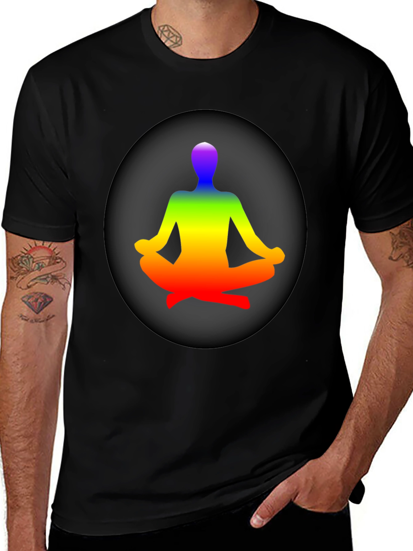 Rainbow Yoga Meditation T-Shirt