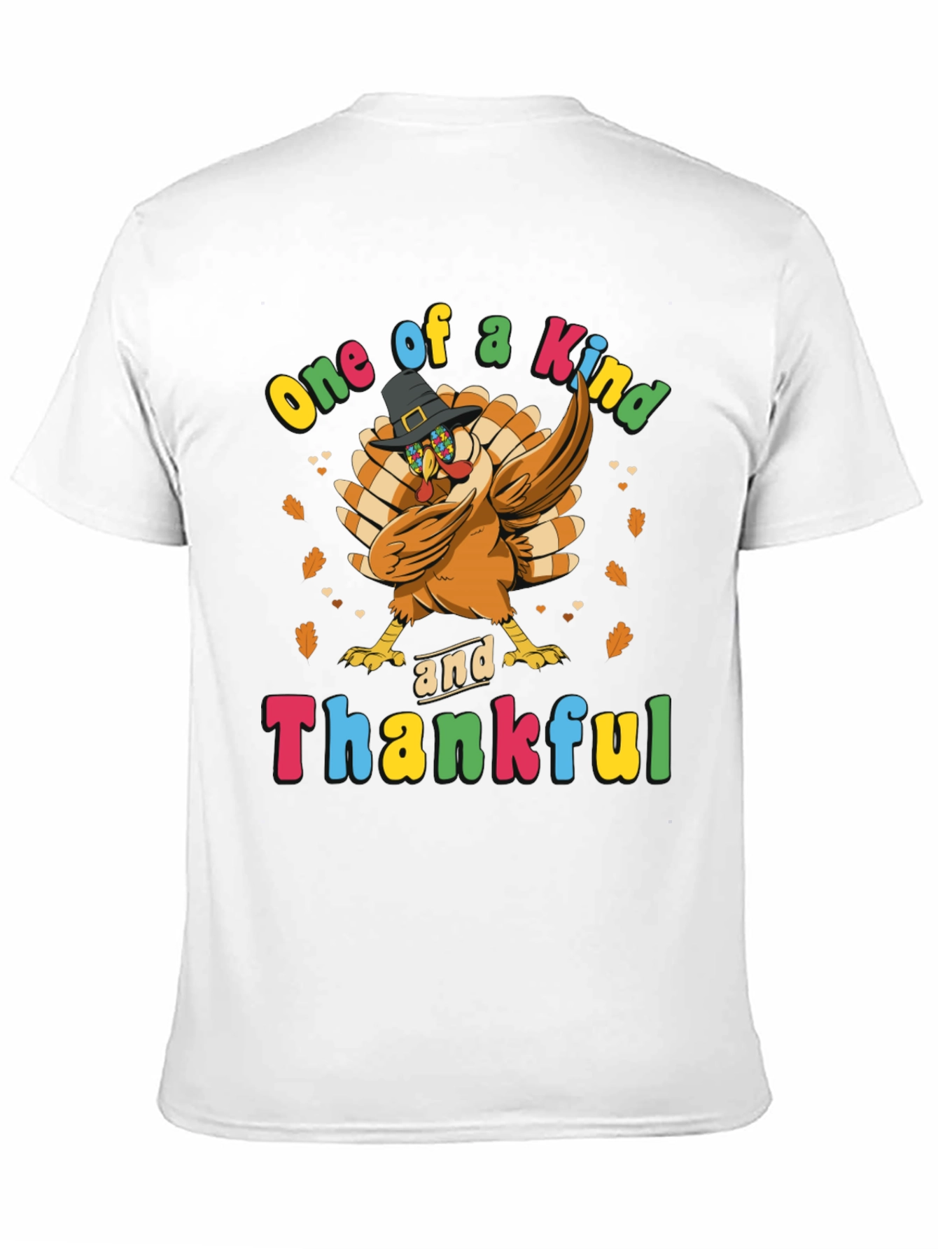 One of a Kind & Thankful Thanksgiving Turkey T-Shirt