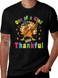 One of a Kind & Thankful Thanksgiving Turkey T-Shirt