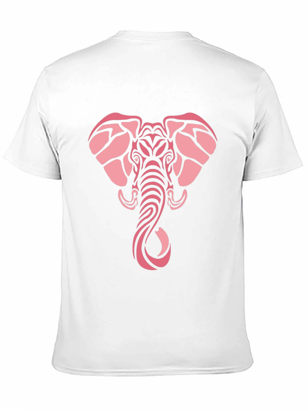 Tribal Elephant Graphic Tee - Black Cotton Comfort