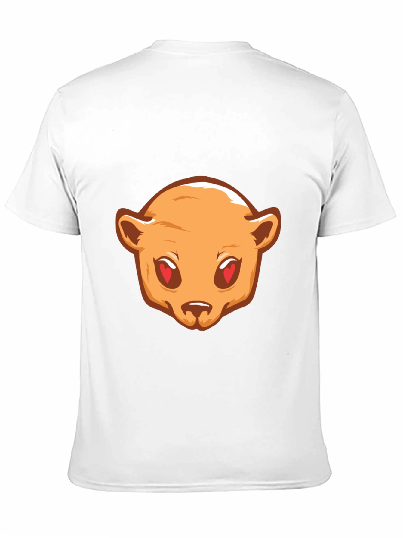 Bear Love Eyes Graphic Black T-Shirt