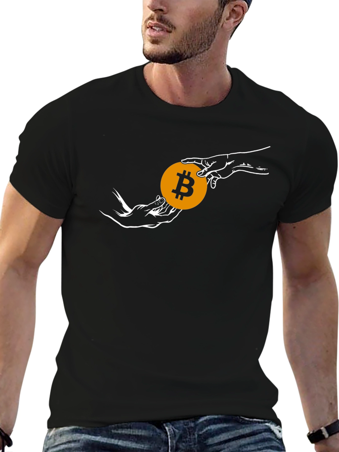 Bitcoin Creation T-Shirt - Crypto Art Tee