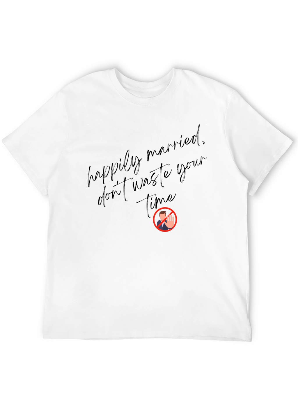 Happily Married Black Graphic Tee