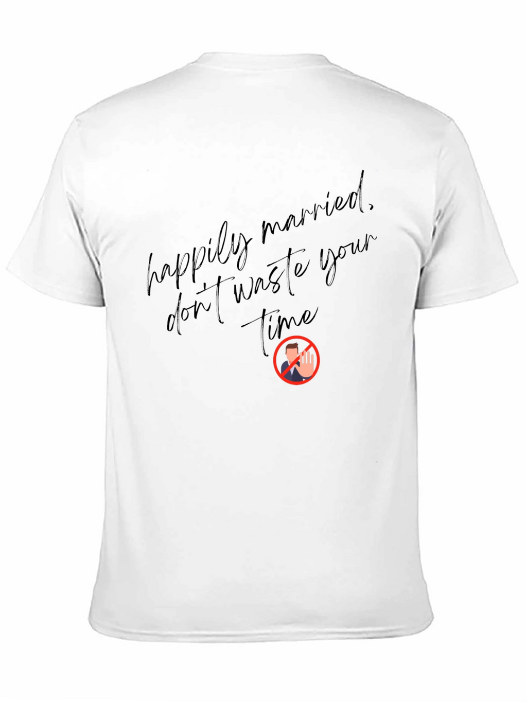 Happily Married Black Graphic Tee